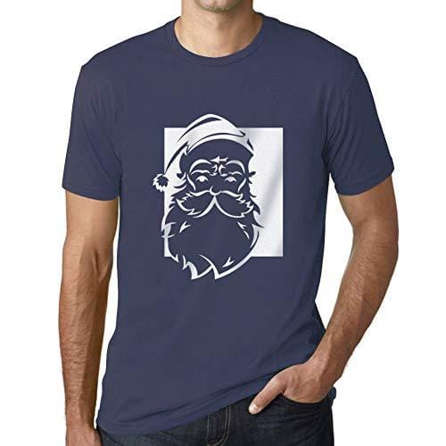 Ultrabasic - Graphique Homme Santa Funny T-Shirt Cadeau Imprimé Tée-Shirt Denim