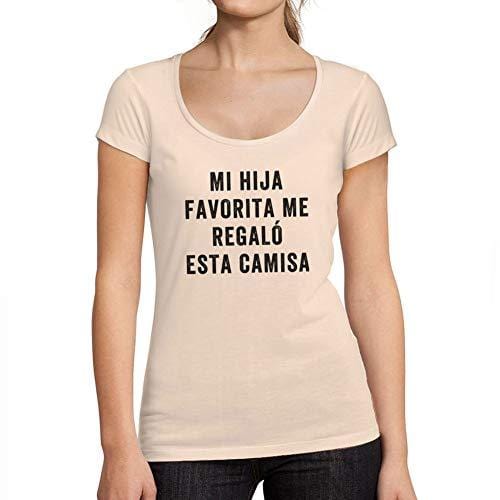 Ultrabasic - Tee-Shirt Femme col Rond Décolleté T-Shirt Mi Hija Favorita Me Regalo Esta Camisa