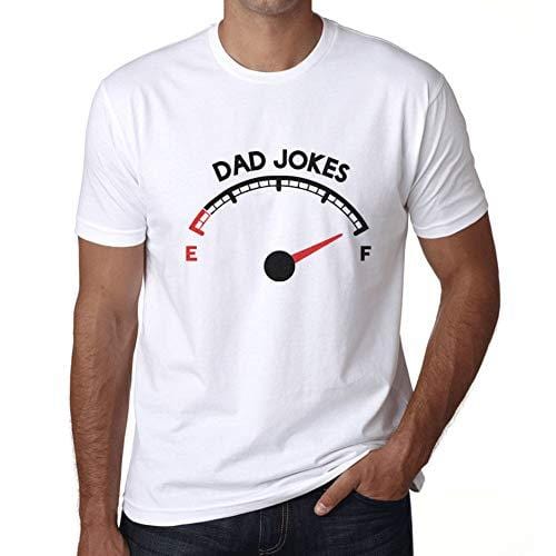 Ultrabasic - Homme Graphique Papa Blagues Réservoir Impression de Lettre Occasionnelle Drôle Blanco