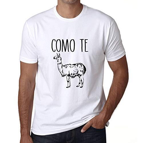 Ultrabasic - Herren T-Shirt Graphique Como Te Lama Blanc