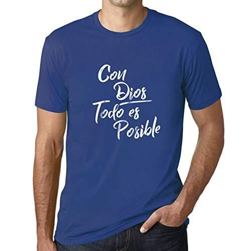 Ultrabasic - Homme T-Shirt Graphique Con Dios Todo ES Posible