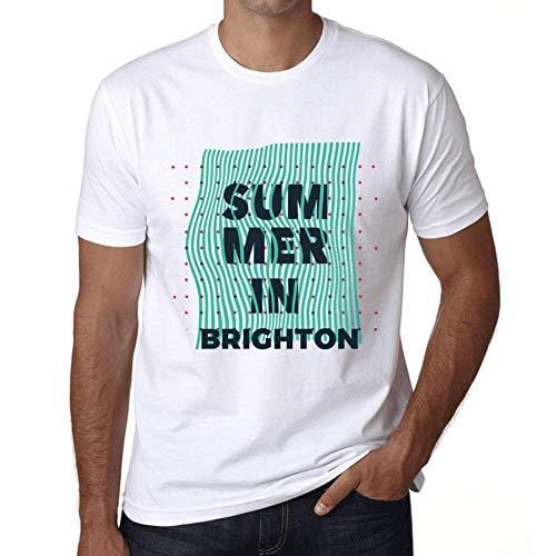 Ultrabasic - Homme Graphique Summer in Brighton Blanc