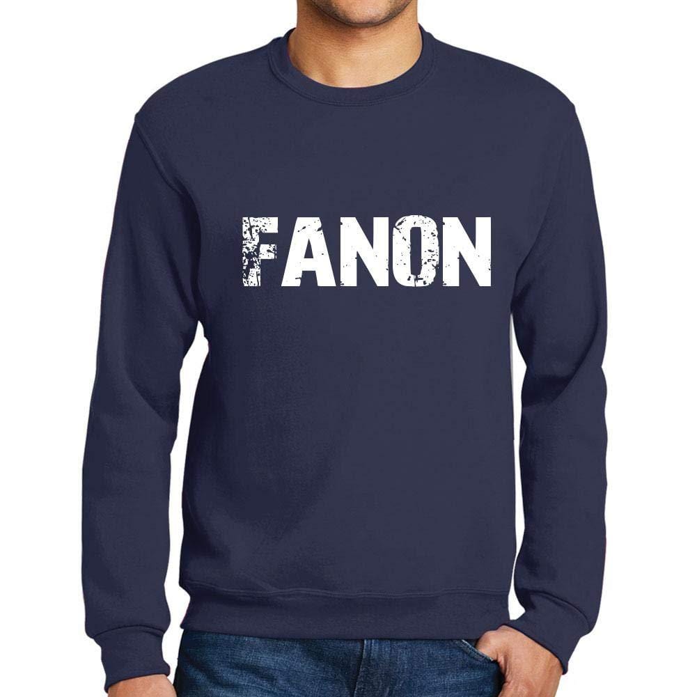 Ultrabasic Homme Imprimé Graphique Sweat-Shirt Popular Words Fanon French Marine