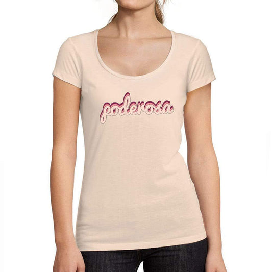 Ultrabasic - Tee-Shirt Femme col Rond Décolleté Puissant Rose Crémeux