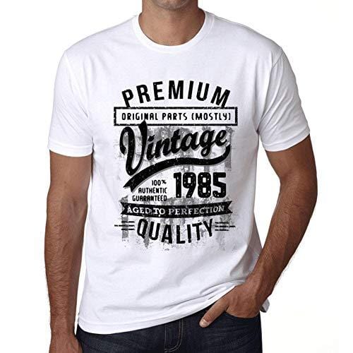 Ultrabasic - Homme T-Shirt Graphique 1985 Aged to Perfection Tee Shirt Cadeau d'anniversaire