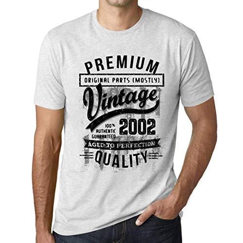 Ultrabasic - Homme T-Shirt Graphique 2002 Aged to Perfection Tee Shirt Cadeau d'anniversaire