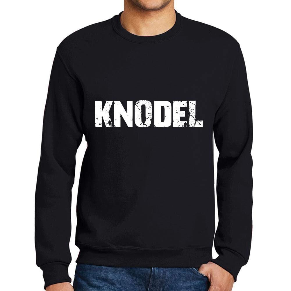 Ultrabasic Homme Imprimé Graphique Sweat-Shirt Popular Words KNODEL Noir Profond