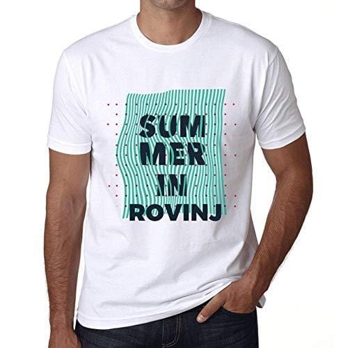 Ultrabasic - Homme Graphique Summer in ROVINJ Blanc