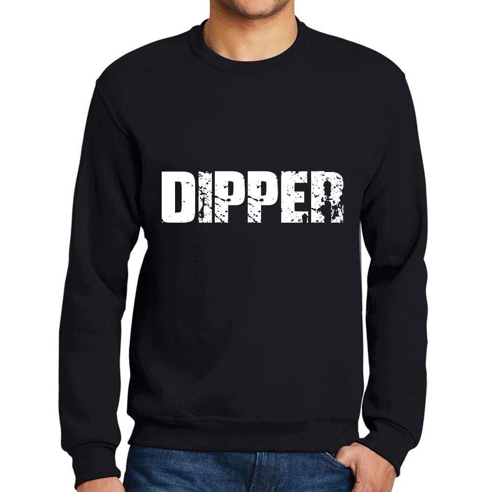 Ultrabasic Homme Imprimé Graphique Sweat-Shirt Popular Words Dipper Noir Profond