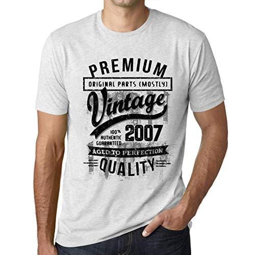 Ultrabasic - Homme T-Shirt Graphique 2007 Aged to Perfection Tee Shirt Cadeau d'anniversaire