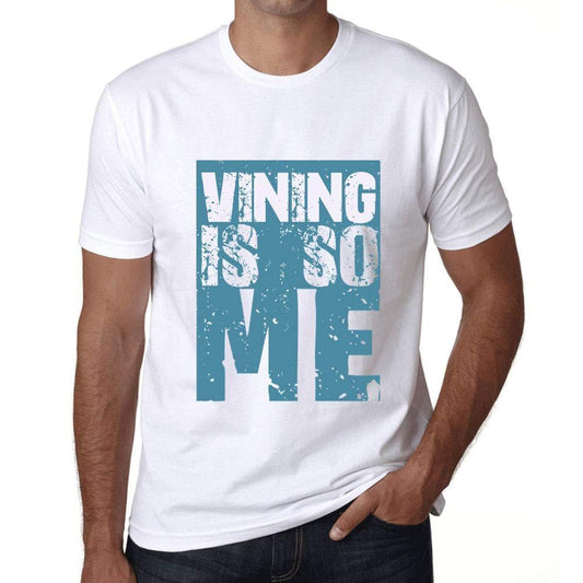 Herren T-Shirt Graphique Vining is So Me Blanc