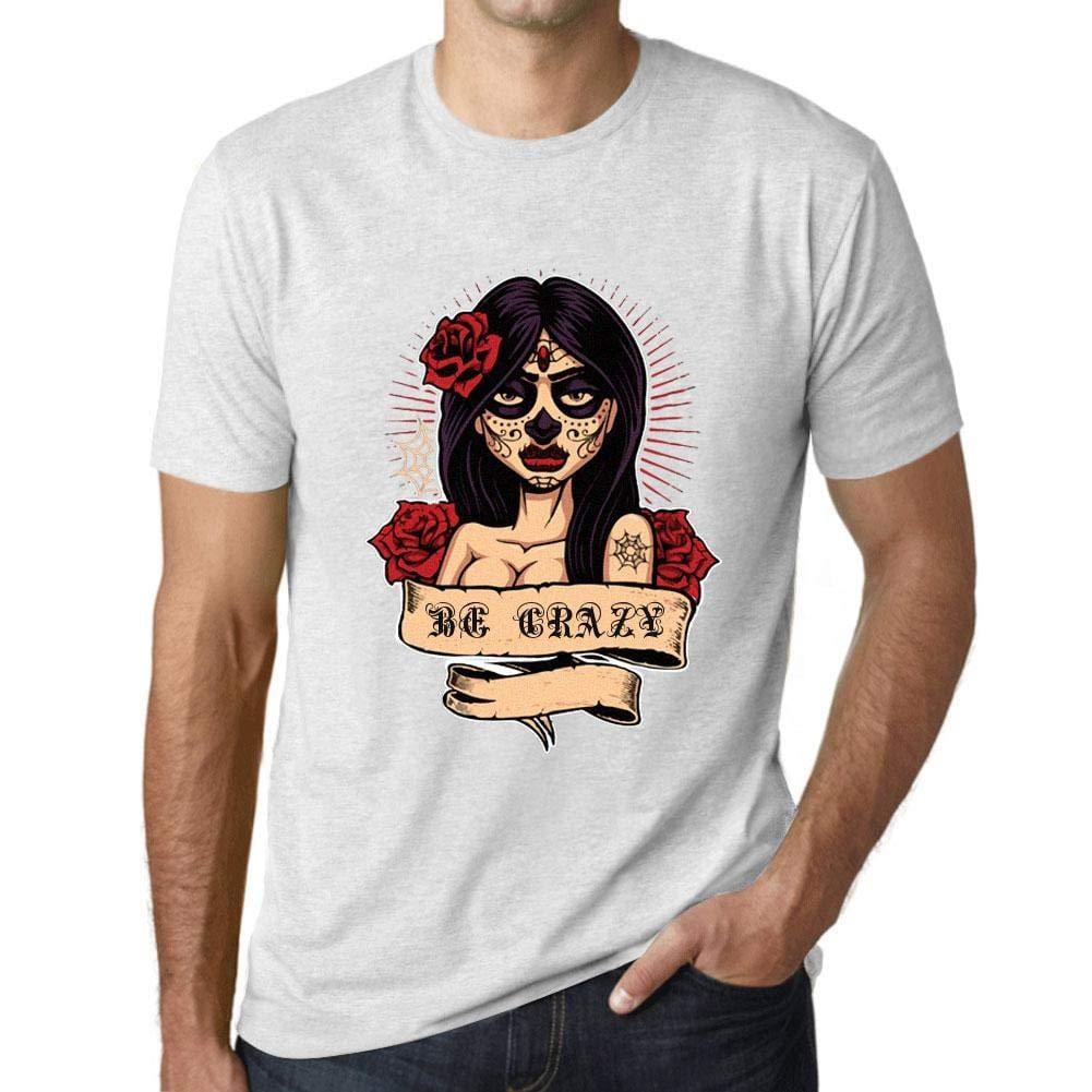 Ultrabasic - Homme T-Shirt Graphique Women Flower Tattoo BE Crazy