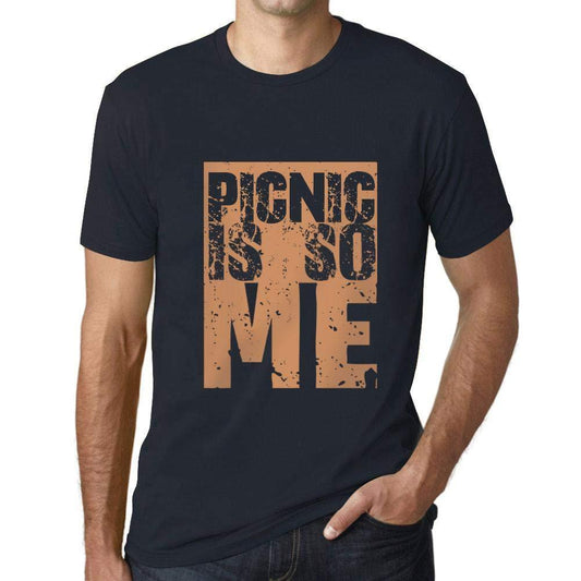 Herren T-Shirt Graphique Picnic is So Me Marine