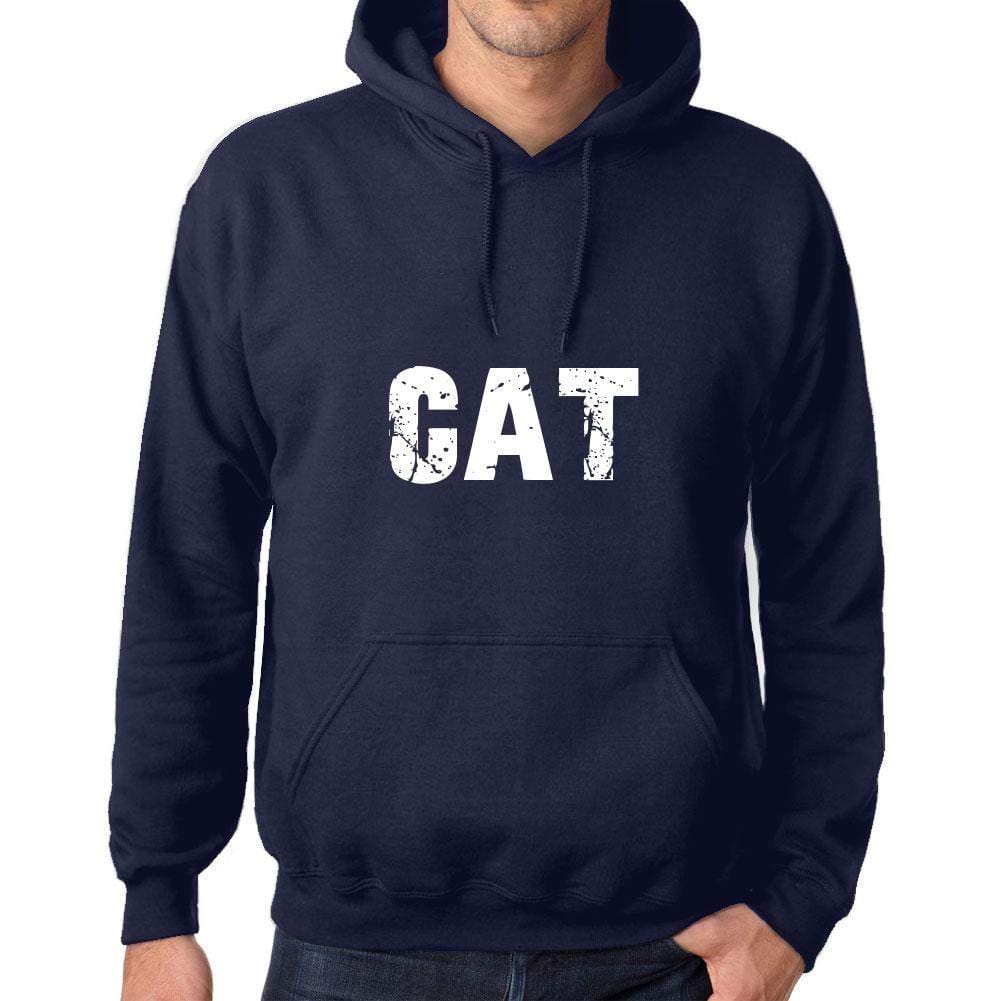 Ultrabasic Homme Femme Unisex Sweat à Capuche Hoodie Beliebte Wörter Katze Französisch Marine