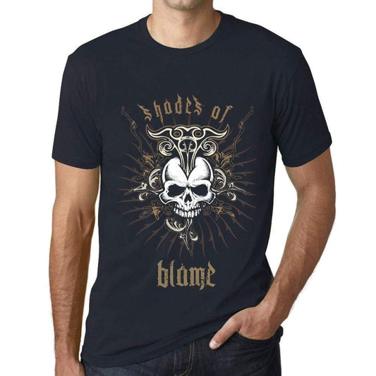 Ultrabasic - Homme T-Shirt Graphique Shades of Blame Marine