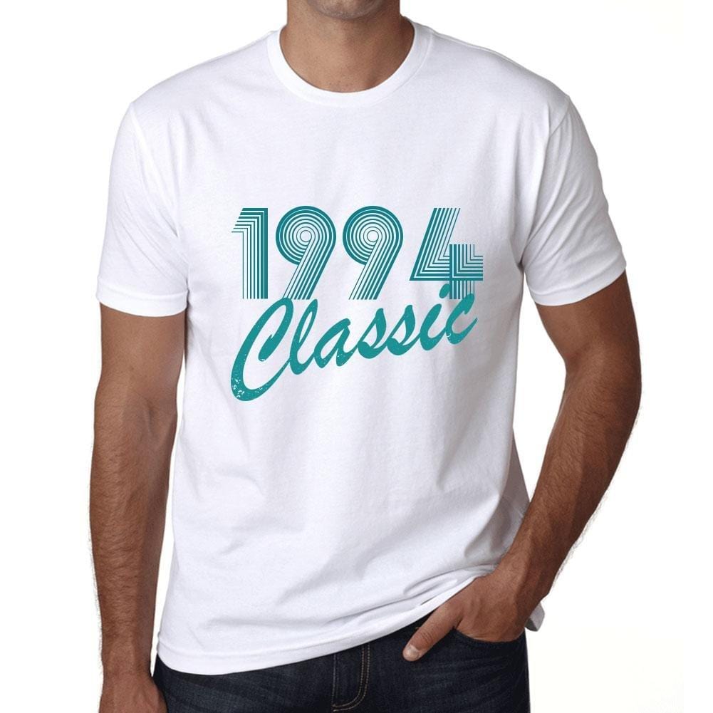 Ultrabasic - Homme T-Shirt Graphique Years Lines Classic 1994 Blanc