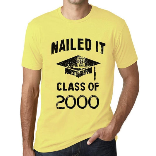 Homme T Shirt Graphique Imprimé Vintage Tee Nailed it Class of 2000