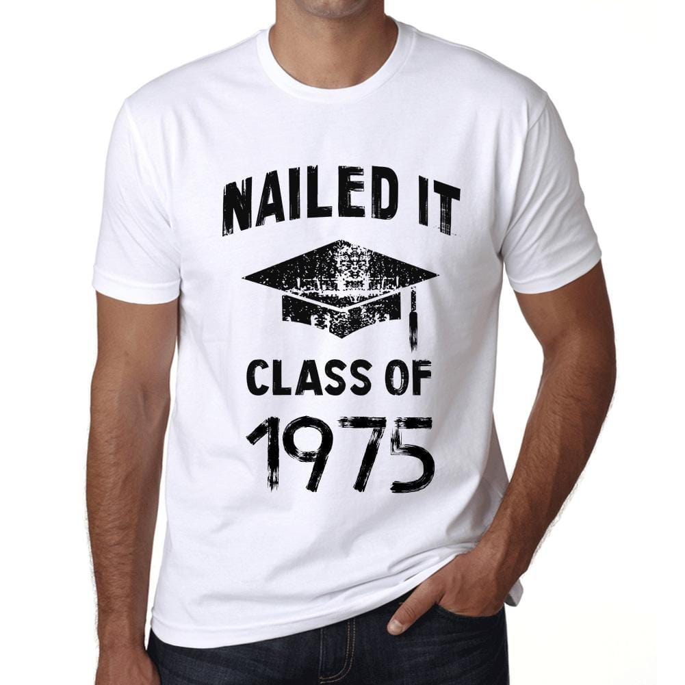 Homme T Shirt Graphique Imprimé Vintage Tee Nailed it Class of 1975