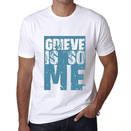 Herren T-Shirt Graphique Grieve is So Me Blanc