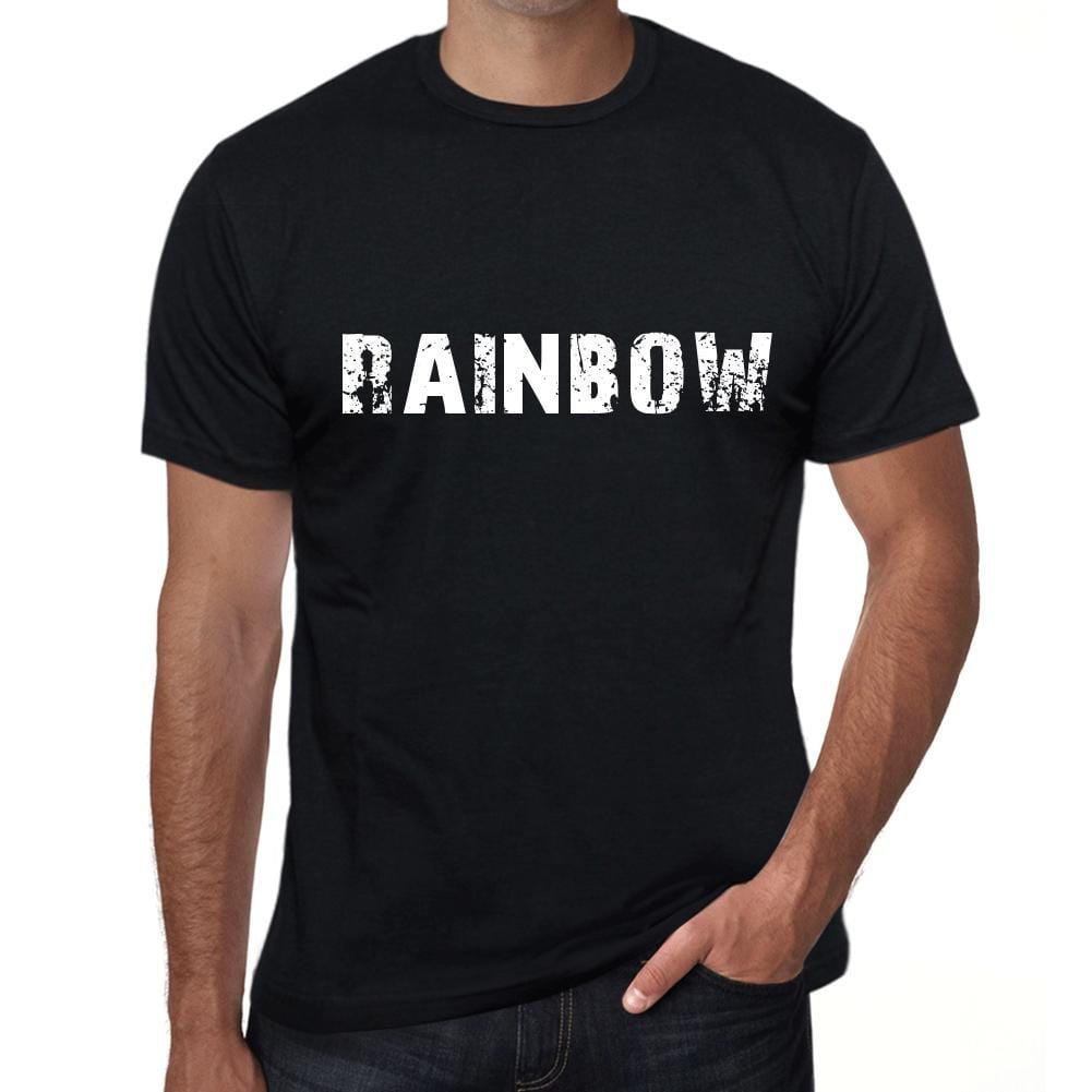 Homme T Shirt Graphique Imprimé Vintage Tee Rainbow