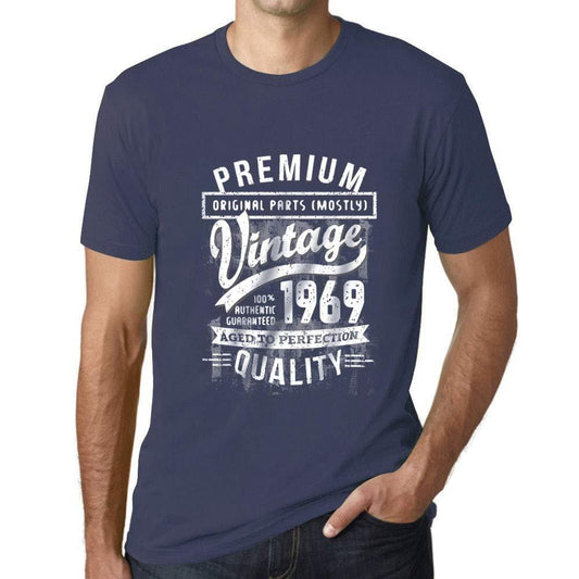 Ultrabasic - Homme Graphique 1969 Aged to Perfection T-Shirt - Cadeau d'anniversaire pour 50 Ans Denim