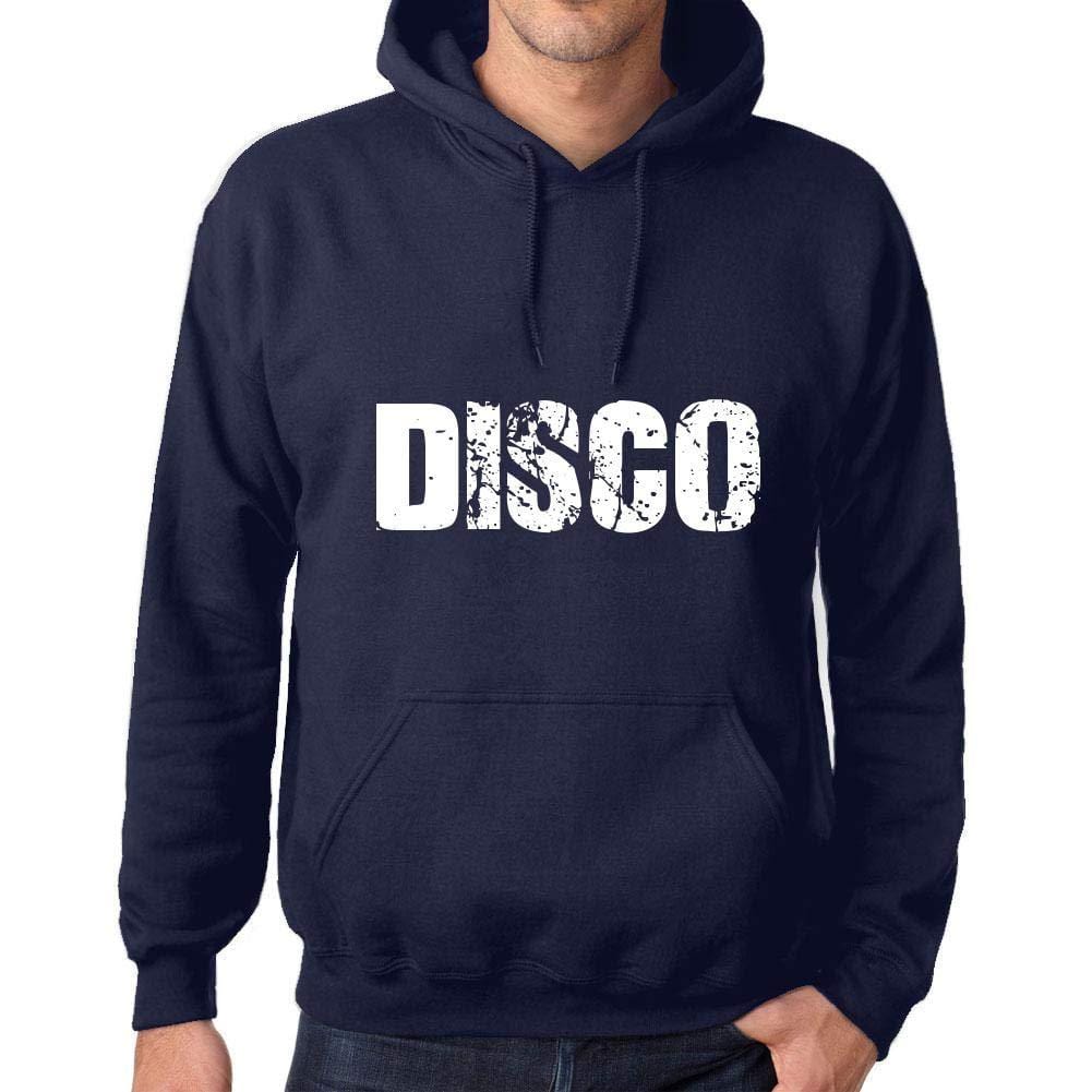 Ultrabasic Homme Femme Unisex Sweat à Capuche Hoodie Popular Words Disco French Marine