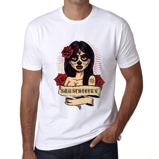 Ultrabasic - Homme T-Shirt Graphique Women Flower Tattoo Sensibility