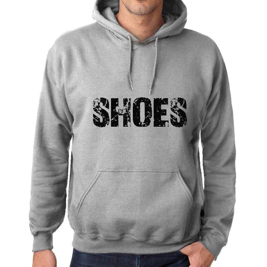 Ultrabasic Homme Femme Unisex Sweat à Capuche Hoodie Popular Words Shoes Gris Chiné