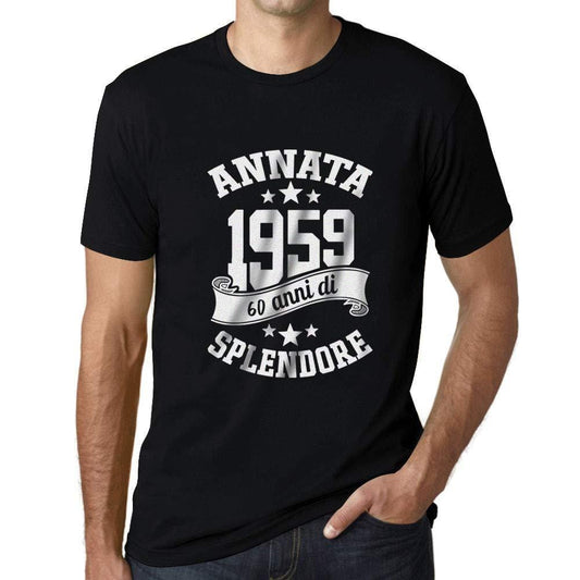 Ultrabasic Homme Graphique Col V Tee Shirt 1969 Aged to Perfection - Cadeau d'anniversaire pour 50 Ans Noir Profond