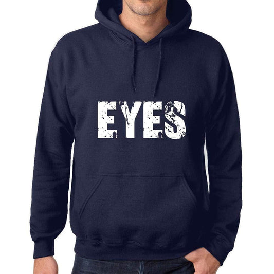 Ultrabasic Homme Femme Unisex Sweat à Capuche Hoodie Popular Words Eyes French Marine