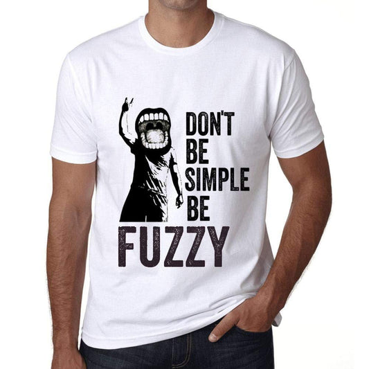 Ultrabasic Homme T-Shirt Graphique Don't Be Simple Be Fuzzy Blanc