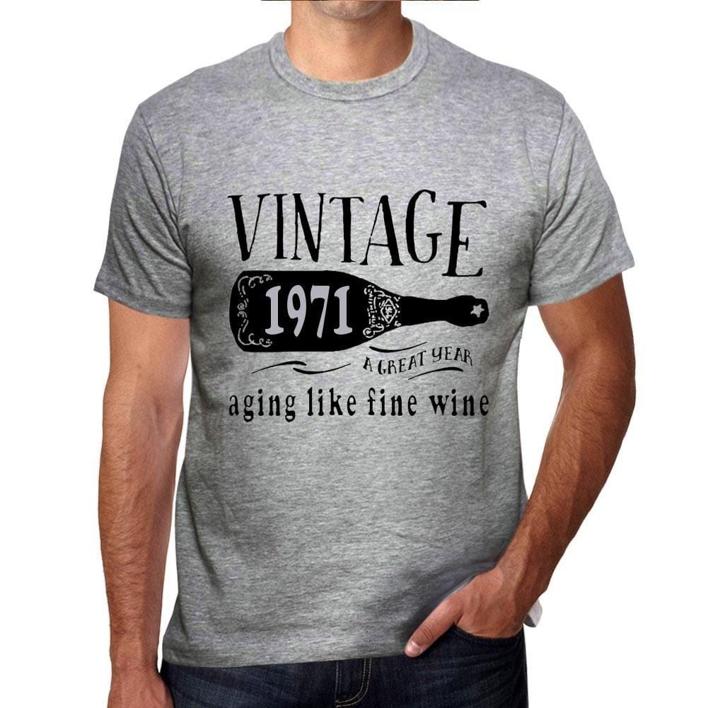 Homme Tee Vintage T Shirt 1971 Aging Like a Fine Wine