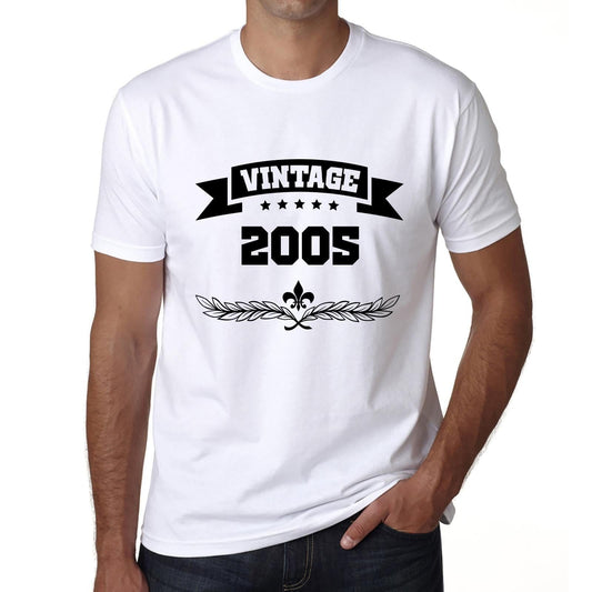 T-shirt Vintage pour Homme, année Vintage 2005