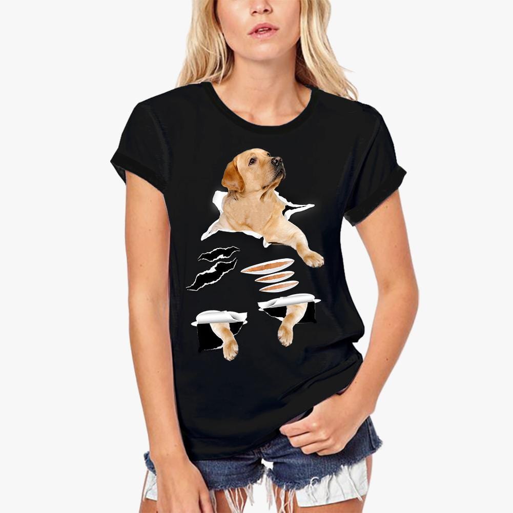 ULTRABASIC Women's Organic T-Shirt - Golden Retriever - Cute Funny Dog Shirt  dog puppy girl gift cute pug funny Golden Retriever French Bulldog Chihuahua Dalmatian German Shepherd Chow Rottweiler Pomeranian Vizsla Organic Boston Terrier Yorkshire Terrier Beagle Pomchi Labradoodle Dachshund Mastiff Black Labrador Retriever