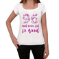 96 And Never Felt So Good, White, Women's Short Sleeve Round Neck T-shirt, Gift T-shirt 00372 - Ultrabasic