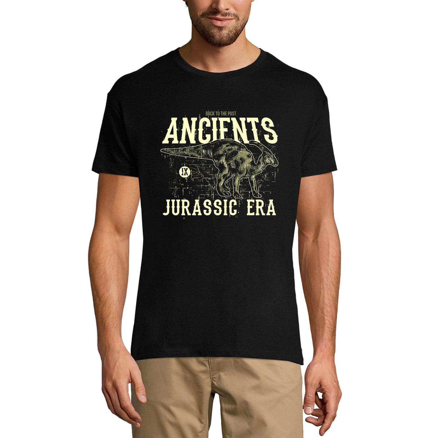 ULTRABASIC Herren-Grafik-T-Shirt Ancients Jurassic Era – Dinosaurier-Shirt für Männer