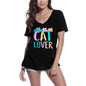 ULTRABASIC Damen T-Shirt Cat Lover – Lässiges, süßes Grafik-T-Shirt