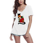 ULTRABASIC Grafik Damen T-Shirt Katze – Vintage bedrucktes Shirt – Katzenliebhaber