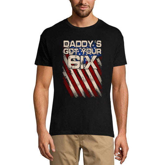 ULTRABASIC Men's T-Shirt Daddy's Got Your Six - US Flag Tee Shirt