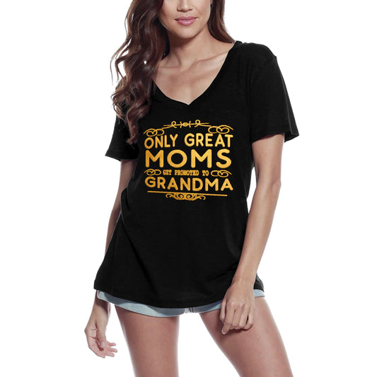 ULTRABASIC Damen-T-Shirt „Only Great Moms Get Promoted to Grandma“ – T-Shirt-Oberteile