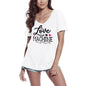 ULTRABASIC T-Shirt Femme Love Machine - Coeurs T-Shirt À Manches Courtes Hauts