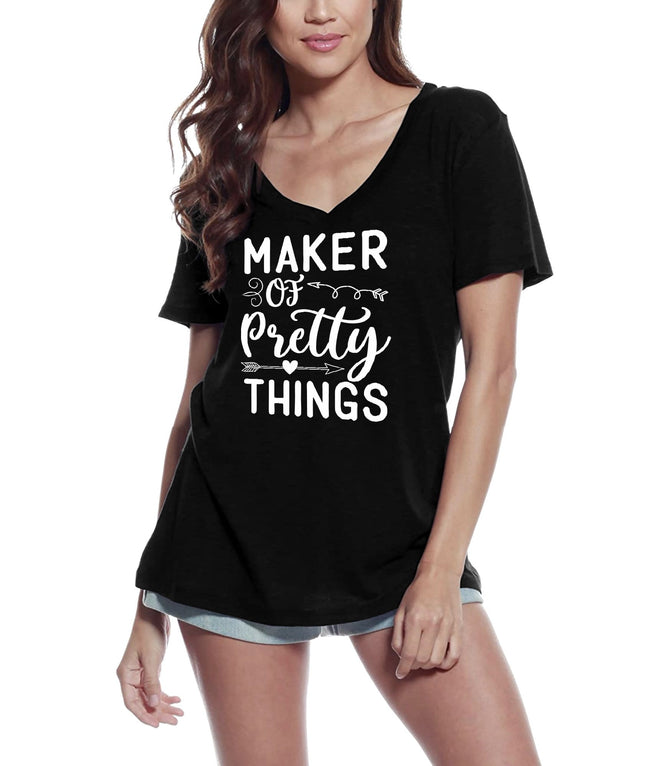 ULTRABASIC Women's T-Shirt Maker of Pretty Things - Short Sleeve