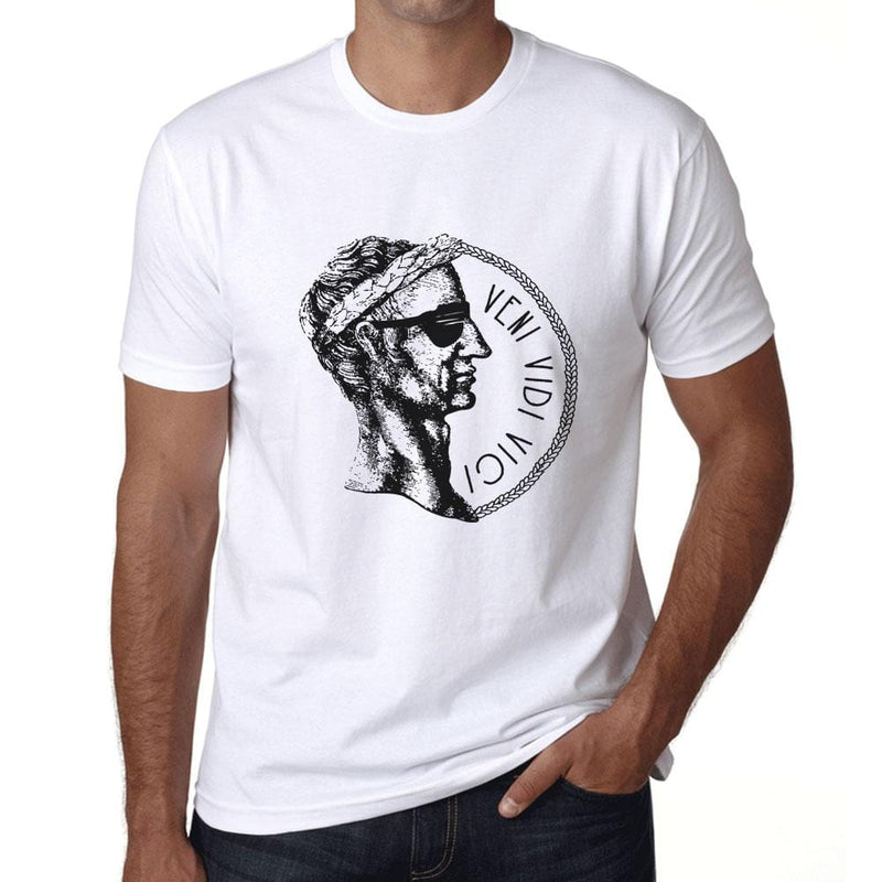 Graphic Men's Veni Vidi Vici T-Shirt Printed Letters - ULTRABASIC