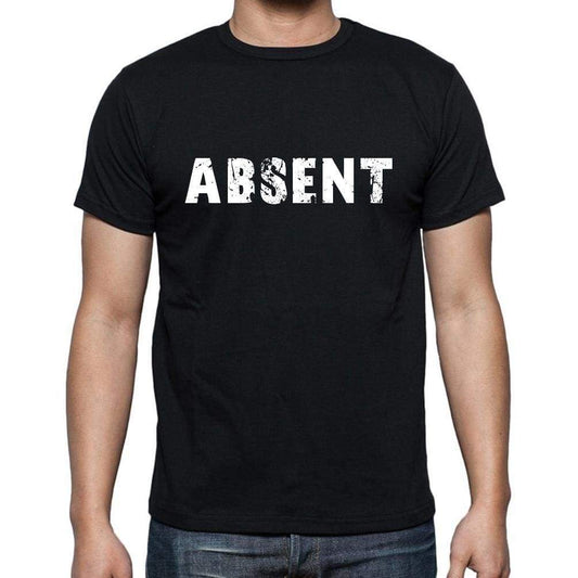 Absent French Dictionary Mens Short Sleeve Round Neck T-Shirt 00009 - Casual