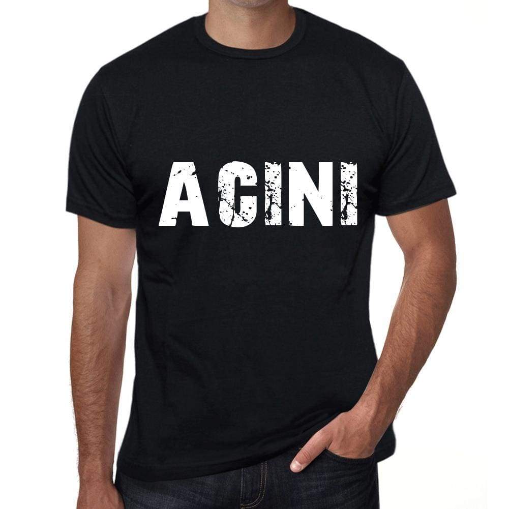 Acini Mens Retro T Shirt Black Birthday Gift 00553 - Black / Xs - Casual