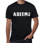 Adeems Mens Vintage T Shirt Black Birthday Gift 00554 - Black / Xs - Casual