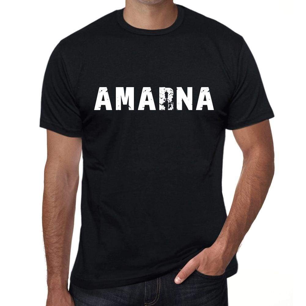 Amarna Mens Vintage T Shirt Black Birthday Gift 00554 - Black / Xs - Casual