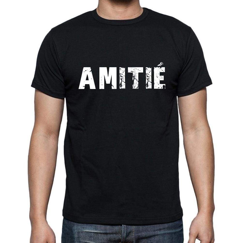 Amitié French Dictionary Mens Short Sleeve Round Neck T-Shirt 00009 - Casual