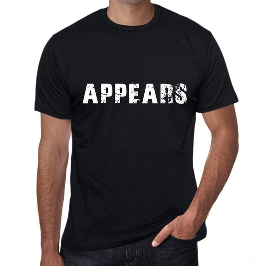 Appears Mens Vintage T Shirt Black Birthday Gift 00555 - Black / Xs - Casual