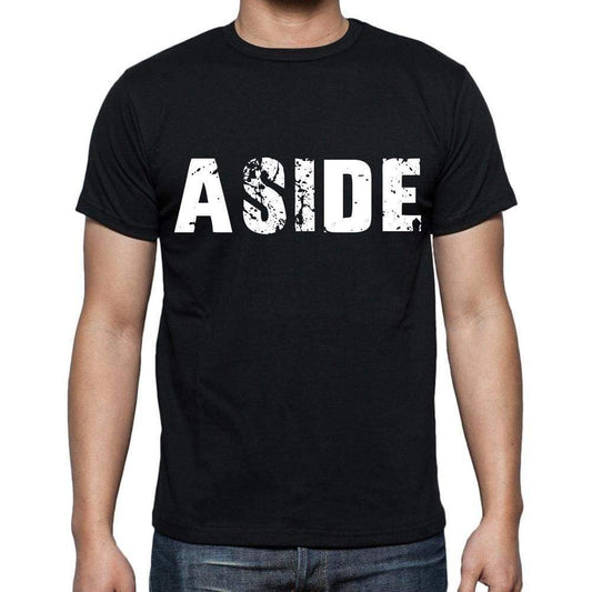 Aside Mens Short Sleeve Round Neck T-Shirt Black T-Shirt En